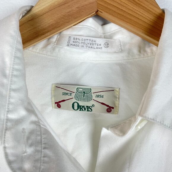 Vintage Orvis Button Up Blouse Shirt Birds Embroidered - Size 12 - Picture 4 of 5